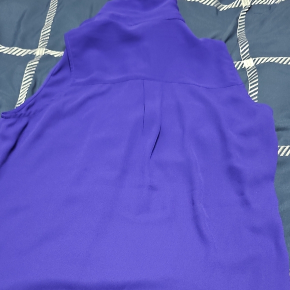 Express Royal Blue Sleeveless Blouse - Picture 6 of 6